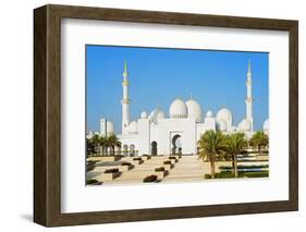 Middle East, United Arab Emirates, Abu Dhabi, Sheikh Zayed Grand Mosque-Christian Kober-Framed Photographic Print