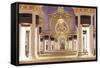 Middle East, United Arab Emirates, Abu Dhabi, Sheikh Zayed Grand Mosque-Christian Kober-Framed Stretched Canvas