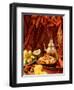 Middle Eastern Meal with Quail, Couscous, Fruit and Tea-Barbara Lutterbeck-Framed Photographic Print