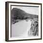 Middle Falls of the Tugela River from a Boer Laager, Near Colenso, South Africa, 2nd Boer War, 1901-Underwood & Underwood-Framed Giclee Print