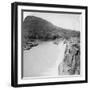 Middle Falls of the Tugela River from a Boer Laager, Near Colenso, South Africa, 2nd Boer War, 1901-Underwood & Underwood-Framed Giclee Print