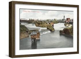 Middle Falls, Spokane-null-Framed Art Print