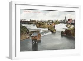 Middle Falls, Spokane-null-Framed Art Print