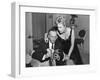 MIDDLE OF THE NIGHT, 1959 directed by DELBERT MANN Fredric March and Kim Novak (b/w photo)-null-Framed Photo