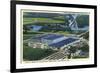 Middle River, Maryland - Airplane over Glenn L. Martin Aircraft Plant near Baltimore-Lantern Press-Framed Premium Giclee Print