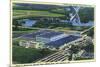 Middle River, Maryland - Airplane over Glenn L. Martin Aircraft Plant near Baltimore-Lantern Press-Mounted Premium Giclee Print