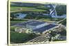 Middle River, Maryland - Airplane over Glenn L. Martin Aircraft Plant near Baltimore-Lantern Press-Stretched Canvas