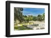 Middle Stoa ruins, ancient Temple of Hephaestus. Agora Marketplace, Athens, Greece.-William Perry-Framed Photographic Print