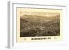 Middlebury, Vermont - Panoramic Map-Lantern Press-Framed Art Print