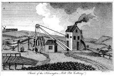 Sketch of the Harrington Mill Pitt Colliery, County Durham, Early 19th Century-Middlemist-Giclee Print