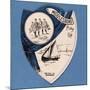 Middlesboro Play Up', Baines' Card in the Shape of a Shield, 1888-89-null-Mounted Giclee Print