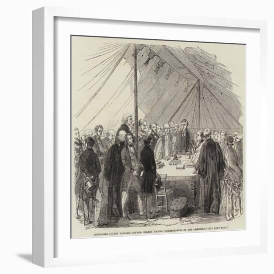 Middlesex County Lunatic Asylum, Colney Hatch, Consecration of the Cemetery-null-Framed Giclee Print