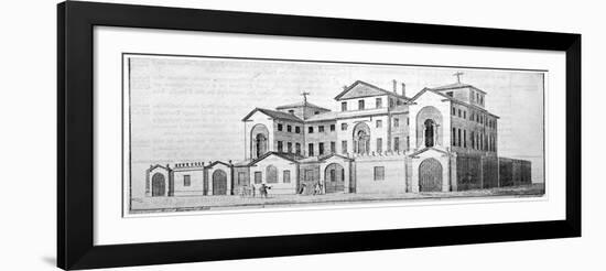 Middlesex Hospital, Mortimer Street, Marylebone, London, C1770-Edward Rooker-Framed Giclee Print