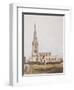 Middleton Cheney, South View of the Church, C.1820-null-Framed Giclee Print