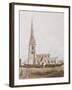 Middleton Cheney, South View of the Church, C.1820-null-Framed Giclee Print