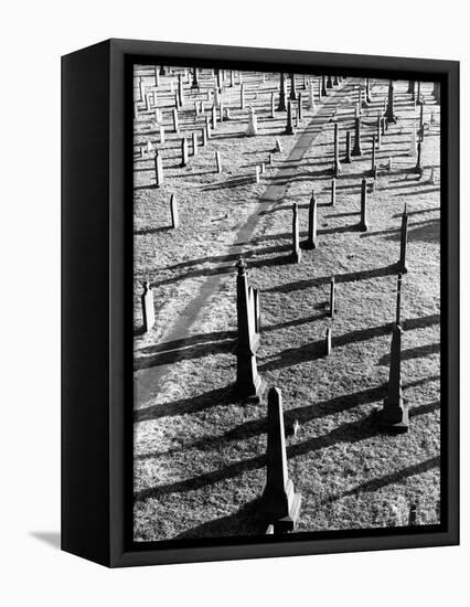 Middletown Cemetery-Jack Delano-Framed Stretched Canvas