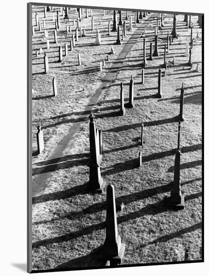 Middletown Cemetery-Jack Delano-Mounted Photographic Print