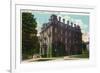 Middletown, Connecticut - Exterior View of Judd Hall, Wesleyan University-Lantern Press-Framed Premium Giclee Print