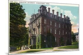 Middletown, Connecticut - Exterior View of Judd Hall, Wesleyan University-Lantern Press-Mounted Art Print
