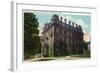 Middletown, Connecticut - Exterior View of Judd Hall, Wesleyan University-Lantern Press-Framed Art Print