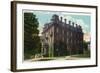 Middletown, Connecticut - Exterior View of Judd Hall, Wesleyan University-Lantern Press-Framed Art Print
