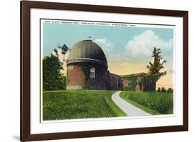 Middletown, Connecticut - Exterior View of Van Vleck Observatory, Wesleyan U-Lantern Press-Framed Art Print