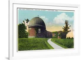 Middletown, Connecticut - Exterior View of Van Vleck Observatory, Wesleyan U-Lantern Press-Framed Premium Giclee Print