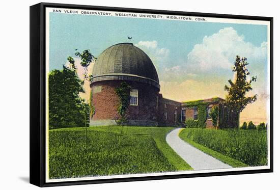 Middletown, Connecticut - Exterior View of Van Vleck Observatory, Wesleyan U-Lantern Press-Framed Stretched Canvas