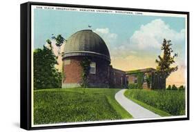 Middletown, Connecticut - Exterior View of Van Vleck Observatory, Wesleyan U-Lantern Press-Framed Stretched Canvas