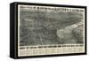 Middletown, Connecticut - Panoramic Map-Lantern Press-Framed Stretched Canvas