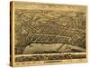 Middletown, Connecticut - Panoramic Map-Lantern Press-Stretched Canvas