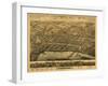 Middletown, Connecticut - Panoramic Map-Lantern Press-Framed Art Print