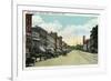 Middletown, Connecticut - Southern View Down Main Street-Lantern Press-Framed Art Print