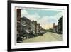 Middletown, Connecticut - Southern View Down Main Street-Lantern Press-Framed Art Print