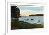 Middletown, Connecticut - View of Boats at the Narrows-Lantern Press-Framed Premium Giclee Print