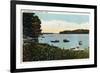 Middletown, Connecticut - View of Boats at the Narrows-Lantern Press-Framed Premium Giclee Print