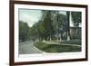Middletown, Connecticut, View of South Main Street-Lantern Press-Framed Premium Giclee Print