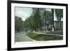 Middletown, Connecticut, View of South Main Street-Lantern Press-Framed Art Print