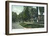 Middletown, Connecticut, View of South Main Street-Lantern Press-Framed Art Print