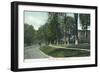 Middletown, Connecticut, View of South Main Street-Lantern Press-Framed Art Print