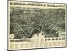 Middletown, New York - Panoramic Map-Lantern Press-Mounted Art Print