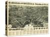 Middletown, New York - Panoramic Map-Lantern Press-Stretched Canvas