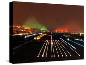 Mideast Egypt Pyramids New 7 Wonders-Amr Nabil-Stretched Canvas