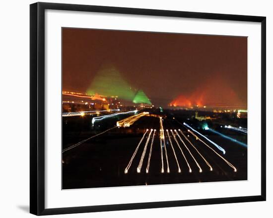 Mideast Egypt Pyramids New 7 Wonders-Amr Nabil-Framed Photographic Print