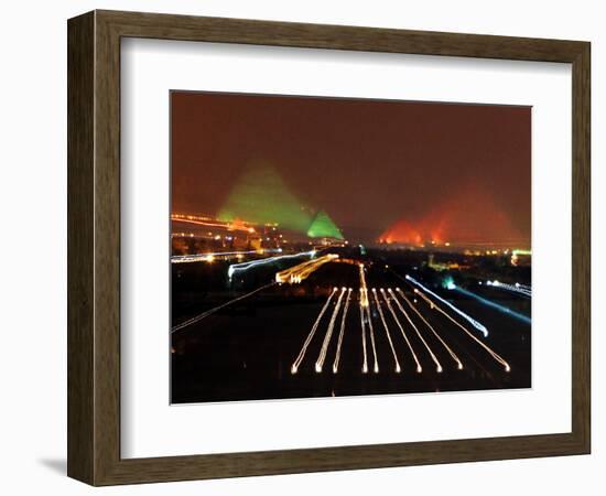 Mideast Egypt Pyramids New 7 Wonders-Amr Nabil-Framed Photographic Print