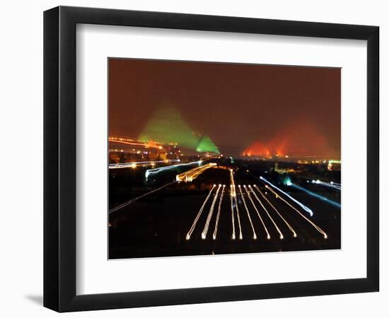 Mideast Egypt Pyramids New 7 Wonders-Amr Nabil-Framed Photographic Print