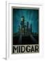 Midgar Retro Travel-null-Framed Art Print