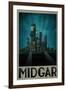 Midgar Retro Travel-null-Framed Art Print