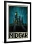 Midgar Retro Travel-null-Framed Art Print