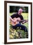 Midge Ure Playing Guitar June 2001-null-Framed Photographic Print